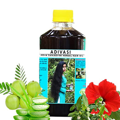 Adivasi Jeeva Sanjeevini Herbal - Ayurvedic Hair Growth Oil